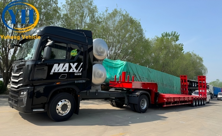 120 Ton Heavy Duty Low Bed Truck Trailer with Best Price for Sale In Congo-YUHANG VEHICLE 120 Ton Heavy Duty Low Bed Truck Trailer with Best Price for Sale In Congo-YUHANG VEHICLE
