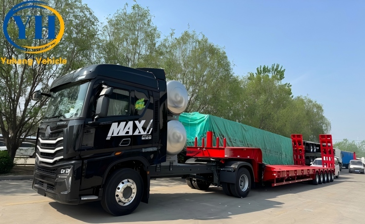 120 Ton Heavy Duty Low Bed Truck Trailer with Best Price for Sale In Congo-YUHANG VEHICLE 120 Ton Heavy Duty Low Bed Truck Trailer with Best Price for Sale In Congo-YUHANG VEHICLE