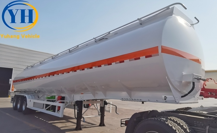 3 Axles 48000L Palm Oil Tanker Trailer Price will be exported to Zambia-YUHANG VEHICLE 3 Axles 48000L Palm Oil Tanker Trailer Price will be exported to Zambia-YUHANG VEHICLE