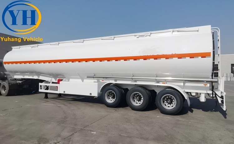 3 Axles 48000L Palm Oil Tanker Trailer Price will be exported to Zambia-YUHANG VEHICLE 3 Axles 48000L Palm Oil Tanker Trailer Price will be exported to Zambia-YUHANG VEHICLE