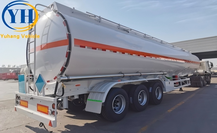 3 Axles 48000L Palm Oil Tanker Trailer Price will be exported to Zambia-YUHANG VEHICLE 3 Axles 48000L Palm Oil Tanker Trailer Price will be exported to Zambia-YUHANG VEHICLE