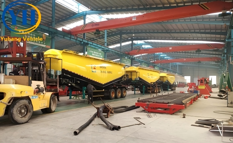 50CBM Bulk Cement Tanker Trailer will be shipped to Ethiopia-YUHANG VEHICLE 50CBM Bulk Cement Tanker Trailer will be shipped to Ethiopia-YUHANG VEHICLE