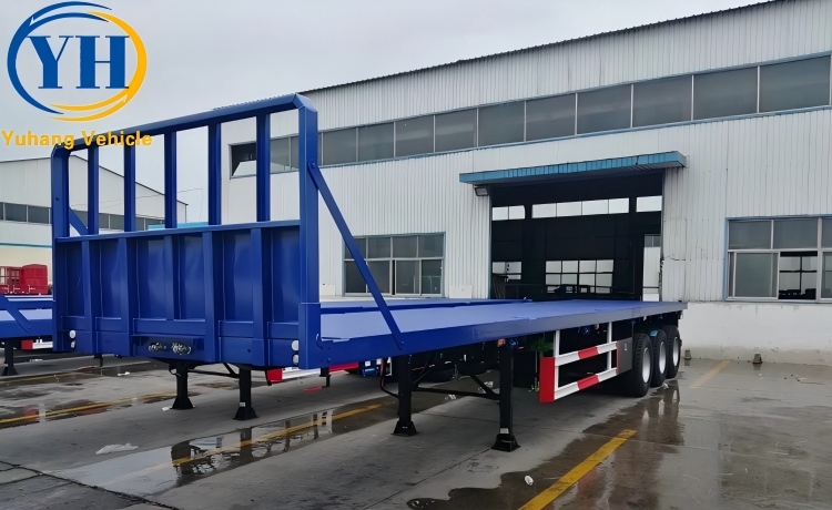 40Ft Triple Axle Flat Deck Trailer will be exported to Guyana-YUHANG VEHICLE 40Ft Triple Axle Flat Deck Trailer will be exported to Guyana-YUHANG VEHICLE