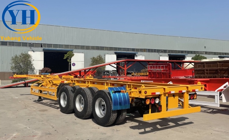 12.5M Skeletal Semi Trailer is ready to be sent to Panama-YUHANG VEHICLE 12.5M Skeletal Semi Trailer is ready to be sent to Panama-YUHANG VEHICLE