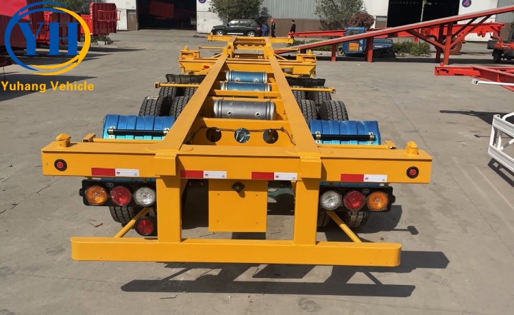 12.5M Skeletal Semi Trailer is ready to be sent to Panama-YUHANG VEHICLE 12.5M Skeletal Semi Trailer is ready to be sent to Panama-YUHANG VEHICLE