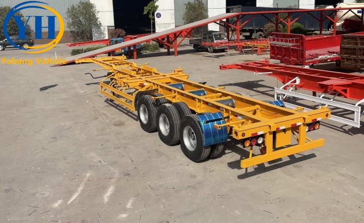 12.5M Skeletal Semi Trailer is ready to be sent to Panama-YUHANG VEHICLE 12.5M Skeletal Semi Trailer is ready to be sent to Panama-YUHANG VEHICLE