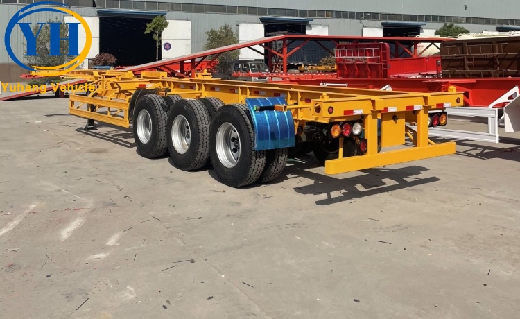 12.5M Skeletal Semi Trailer is ready to be sent to Panama-YUHANG VEHICLE 12.5M Skeletal Semi Trailer is ready to be sent to Panama-YUHANG VEHICLE
