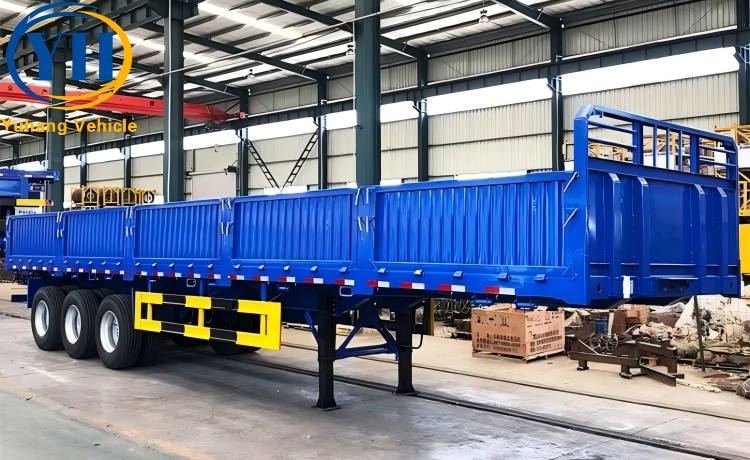 Tri Axle Grain Semi Trailer is ready to be sent to Rwanda-YUHANG VEHICLE Tri Axle Grain Semi Trailer is ready to be sent to Rwanda-YUHANG VEHICLE