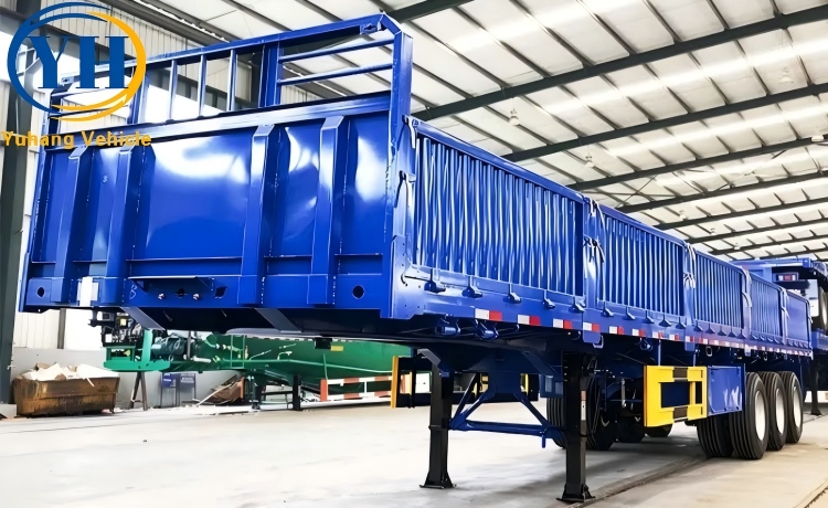 Tri Axle Grain Semi Trailer is ready to be sent to Rwanda-YUHANG VEHICLE Tri Axle Grain Semi Trailer is ready to be sent to Rwanda-YUHANG VEHICLE