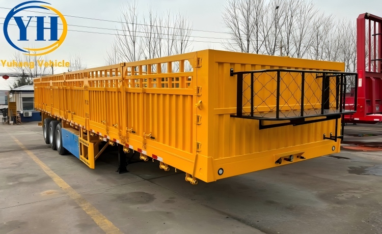 3 Axle Fence Cargo Truck Trailer is ready to be sent to Zambia-YUHANG VEHICLE 3 Axle Fence Cargo Truck Trailer is ready to be sent to Zambia-YUHANG VEHICLE