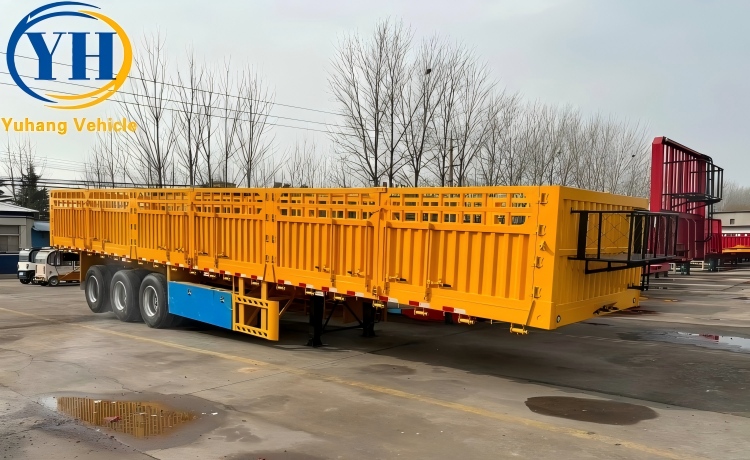 3 Axle Fence Cargo Truck Trailer is ready to be sent to Zambia-YUHANG VEHICLE 3 Axle Fence Cargo Truck Trailer is ready to be sent to Zambia-YUHANG VEHICLE