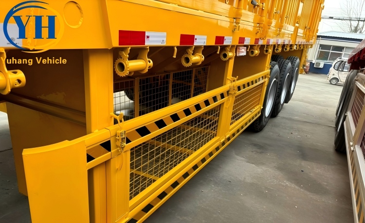 3 Axle Fence Cargo Truck Trailer is ready to be sent to Zambia-YUHANG VEHICLE 3 Axle Fence Cargo Truck Trailer is ready to be sent to Zambia-YUHANG VEHICLE