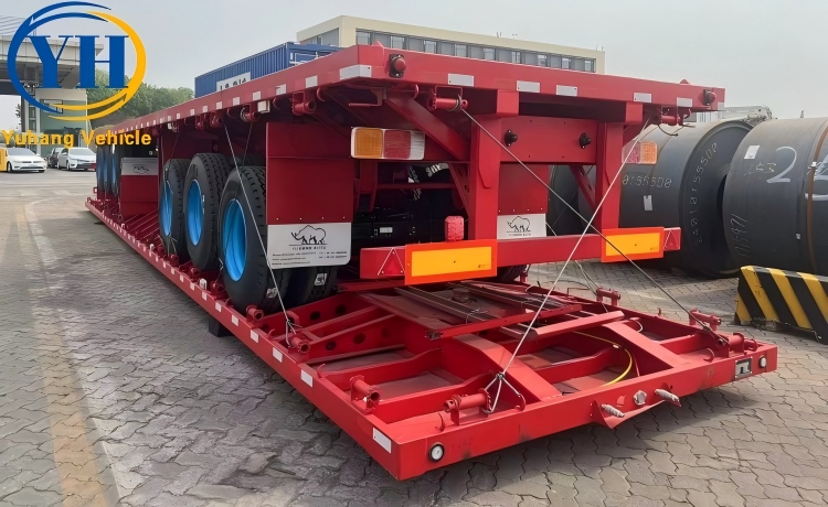 12.3M/15M Flat Deck Trailer for Sale In Mexico-YUHANG VEHICLE 12.3M/15M Flat Deck Trailer for Sale In Mexico-YUHANG VEHICLE