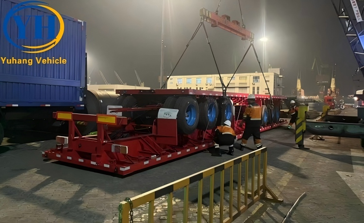12.3M/15M Flat Deck Trailer for Sale In Mexico-YUHANG VEHICLE 12.3M/15M Flat Deck Trailer for Sale In Mexico-YUHANG VEHICLE