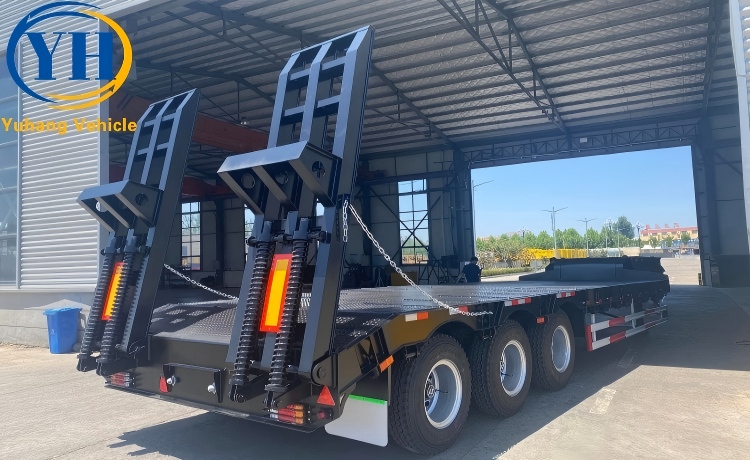 70 Ton Semi Low Bed Trailer will be exported to Trinidad and Tobago-YUHANG VEHICLE 70 Ton Semi Low Bed Trailer will be exported to Trinidad and Tobago-YUHANG VEHICLE