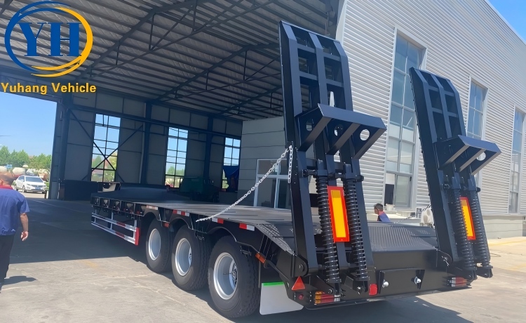 70 Ton Semi Low Bed Trailer will be exported to Trinidad and Tobago-YUHANG VEHICLE 70 Ton Semi Low Bed Trailer will be exported to Trinidad and Tobago-YUHANG VEHICLE