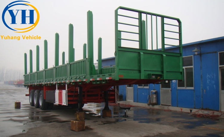 3 Axle 60 Ton Cargo Sidewall Truck Trailer is ready to be shipped to Zimbabwe-YUHANG VEHICLE 3 Axle 60 Ton Cargo Sidewall Truck Trailer is ready to be shipped to Zimbabwe-YUHANG VEHICLE