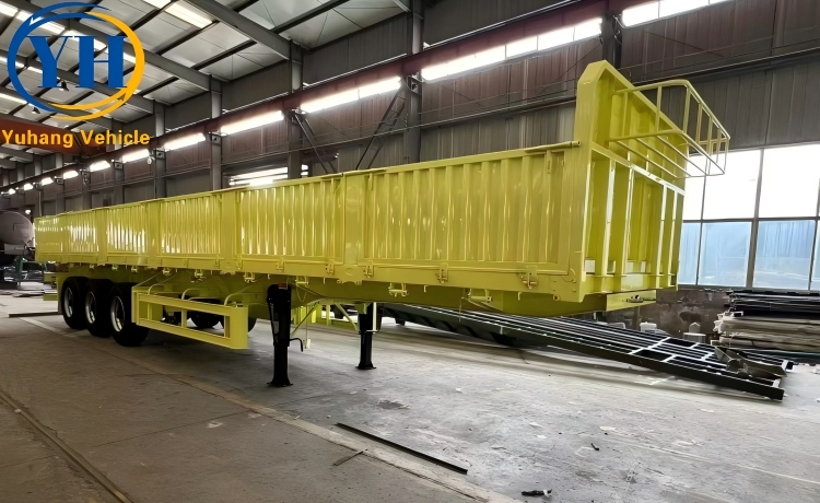 50 Ton Side Dump Trailer will be sent to Tanzania Dar es Salaam-YUHANG VEHICLE 50 Ton Side Dump Trailer will be sent to Tanzania Dar es Salaam-YUHANG VEHICLE