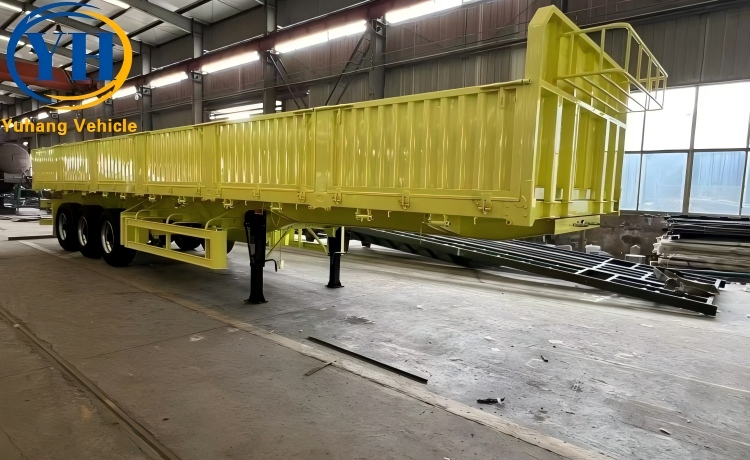 50 Ton Side Dump Trailer will be sent to Tanzania Dar es Salaam-YUHANG VEHICLE 50 Ton Side Dump Trailer will be sent to Tanzania Dar es Salaam-YUHANG VEHICLE