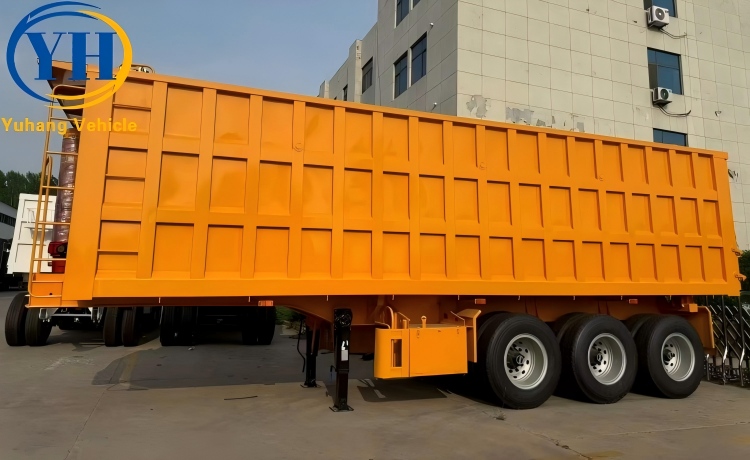 3 Axle Semi Dump Trailer has been shipped to the Democratic Republic of Congo-YUHANG VEHICLE 3 Axle Semi Dump Trailer has been shipped to the Democratic Republic of Congo-YUHANG VEHICLE