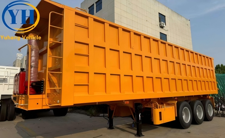 3 Axle Semi Dump Trailer has been shipped to the Democratic Republic of Congo-YUHANG VEHICLE 3 Axle Semi Dump Trailer has been shipped to the Democratic Republic of Congo-YUHANG VEHICLE