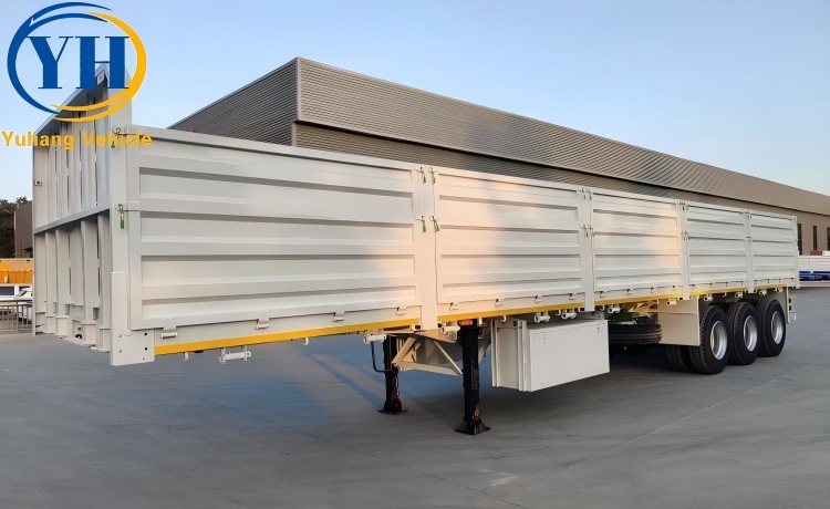 40 Feet 3 Axle Side Boards Trailer will be sent to Zimbabwe-YUHANG VEHICLE 40 Feet 3 Axle Side Boards Trailer will be sent to Zimbabwe-YUHANG VEHICLE