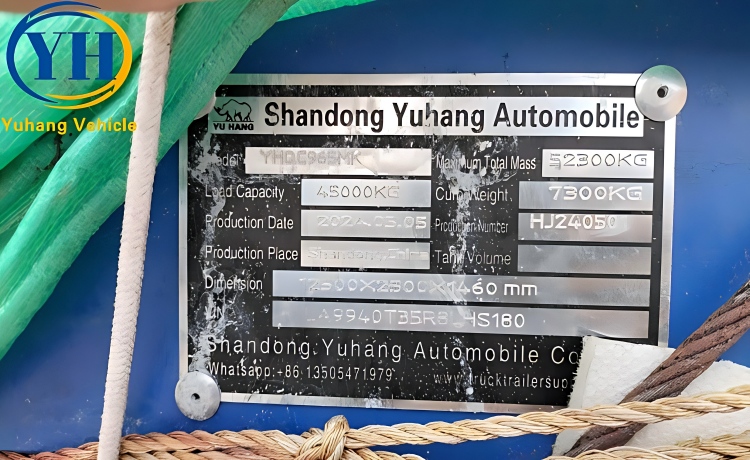 Tri Axle Semi Flatbed Trailer with Air Suspension is ready send to Mexico-YUHANG VEHICLE Tri Axle Semi Flatbed Trailer with Air Suspension is ready send to Mexico-YUHANG VEHICLE