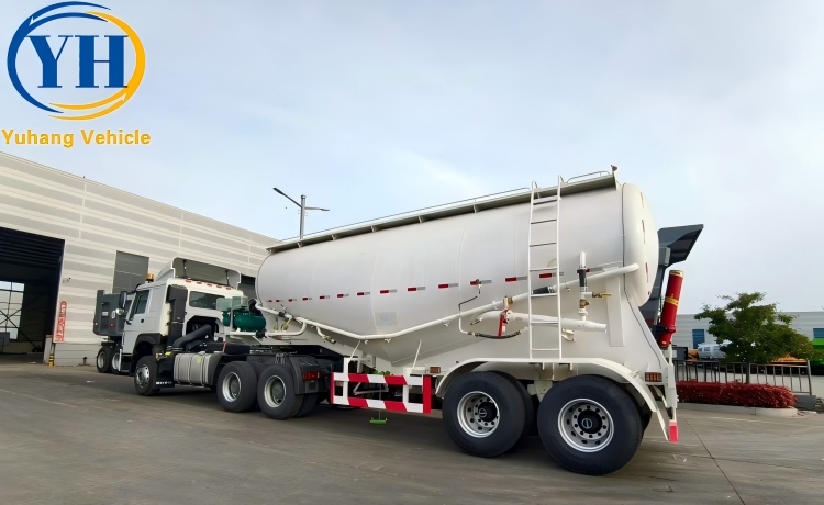 50 Ton Bulk Cement Transport Trailer is ready to be sent to Saudi Arabia-YUHANG VEHICLE 50 Ton Bulk Cement Transport Trailer is ready to be sent to Saudi Arabia-YUHANG VEHICLE