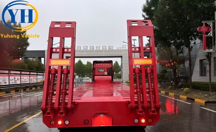 3 Axle Low Loader Trailer Price for Sale In Guyana-YUHANG VEHICLE 3 Axle Low Loader Trailer Price for Sale In Guyana-YUHANG VEHICLE