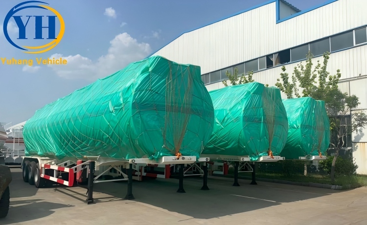 45000 Liters Oil Tanker Trailer will be export to Malawi-YUHANG VEHICLE 45000 Liters Oil Tanker Trailer will be export to Malawi-YUHANG VEHICLE