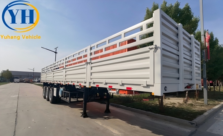 Tri Axle Fence Semi Trailer is ready to be shipped to Zambia-YUHANG VEHICLE Tri Axle Fence Semi Trailer is ready to be shipped to Zambia-YUHANG VEHICLE