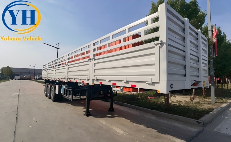 Tri Axle Fence Semi Trailer is ready to be shipped to Zambia-YUHANG VEHICLE Tri Axle Fence Semi Trailer is ready to be shipped to Zambia-YUHANG VEHICLE