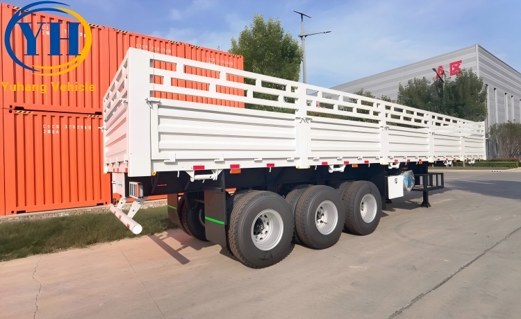 Tri Axle Fence Semi Trailer is ready to be shipped to Zambia-YUHANG VEHICLE Tri Axle Fence Semi Trailer is ready to be shipped to Zambia-YUHANG VEHICLE