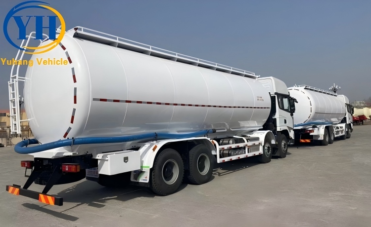 2 Axle Bulk Cement Tanker Trailer will be sent to Jamaica-YUHANG VEHICLE 2 Axle Bulk Cement Tanker Trailer will be sent to Jamaica-YUHANG VEHICLE