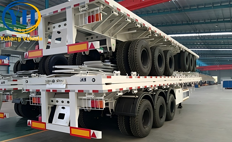Buy 40Ft Semi Flatbed Trailer will be sent to Cameroon-YUHANG VEHICLE Buy 40Ft Semi Flatbed Trailer will be sent to Cameroon-YUHANG VEHICLE