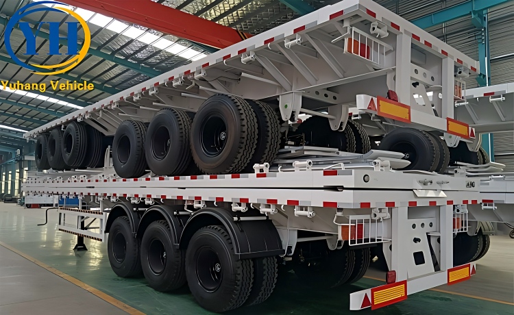 Buy 40Ft Semi Flatbed Trailer will be sent to Cameroon-YUHANG VEHICLE Buy 40Ft Semi Flatbed Trailer will be sent to Cameroon-YUHANG VEHICLE