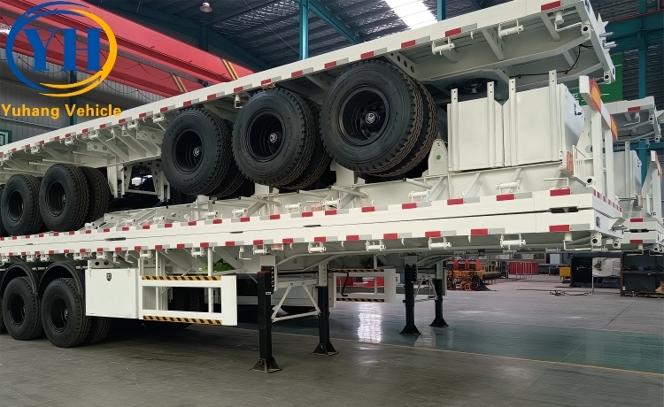 Buy 40Ft Semi Flatbed Trailer will be sent to Cameroon-YUHANG VEHICLE Buy 40Ft Semi Flatbed Trailer will be sent to Cameroon-YUHANG VEHICLE