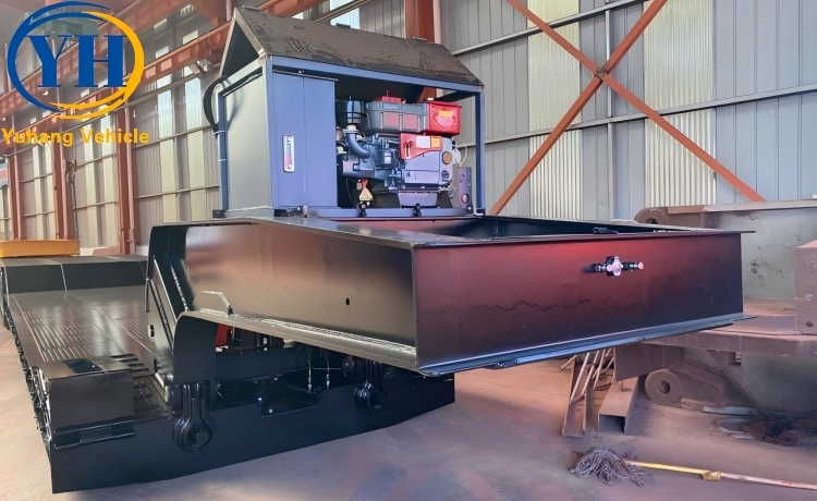 Lowboy Gooseneck Trailer will be sent to Mozambique-YUHANG VEHICLE Lowboy Gooseneck Trailer will be sent to Mozambique-YUHANG VEHICLE