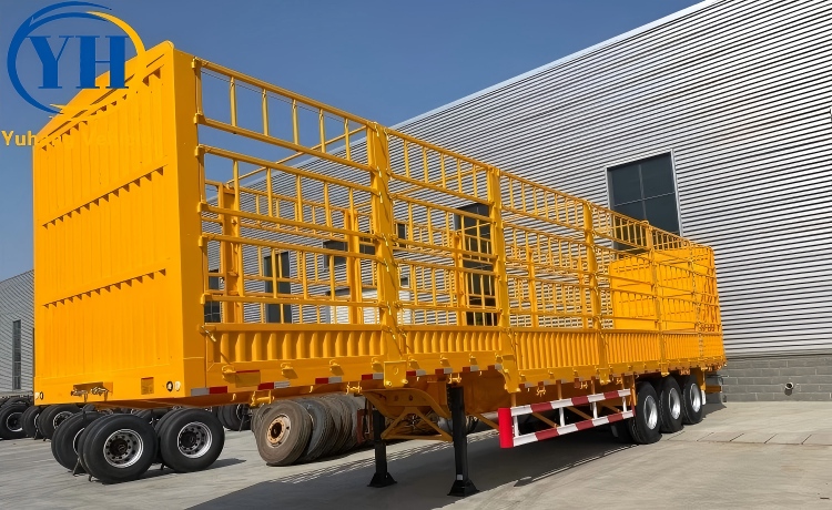 3 Axle Stake Cargo Trailer is ready to be shipped to Djibouti-YUHANG VEHICLE 3 Axle Stake Cargo Trailer is ready to be shipped to Djibouti-YUHANG VEHICLE