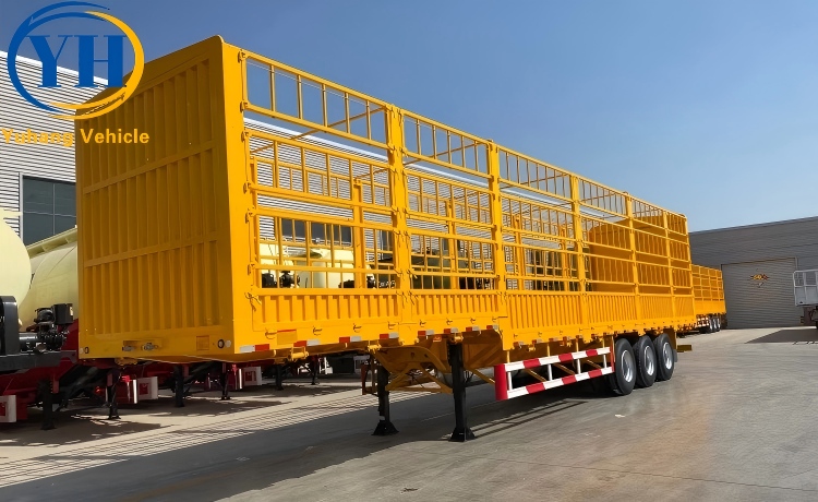 3 Axle Stake Cargo Trailer is ready to be shipped to Djibouti-YUHANG VEHICLE 3 Axle Stake Cargo Trailer is ready to be shipped to Djibouti-YUHANG VEHICLE