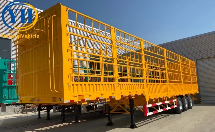 3 Axle Stake Cargo Trailer is ready to be shipped to Djibouti-YUHANG VEHICLE 3 Axle Stake Cargo Trailer is ready to be shipped to Djibouti-YUHANG VEHICLE