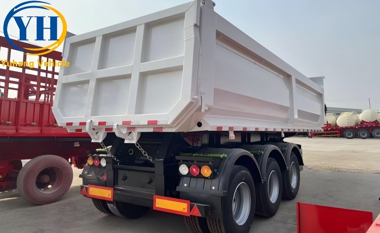60 Ton End Dump Trailer will be sent to Angola-YUHANG VEHICLE 60 Ton End Dump Trailer will be sent to Angola-YUHANG VEHICLE