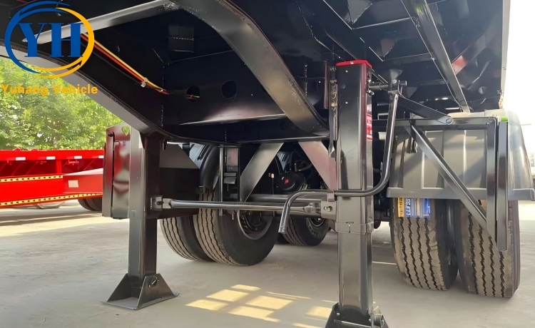 60 Ton End Dump Trailer will be sent to Angola-YUHANG VEHICLE 60 Ton End Dump Trailer will be sent to Angola-YUHANG VEHICLE
