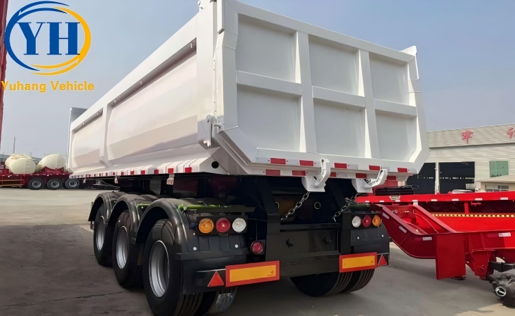 60 Ton End Dump Trailer will be sent to Angola-YUHANG VEHICLE 60 Ton End Dump Trailer will be sent to Angola-YUHANG VEHICLE