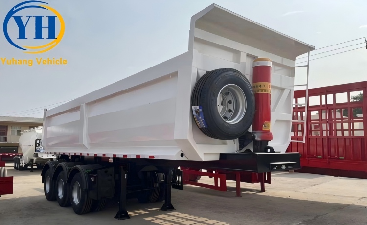 60 Ton End Dump Trailer will be sent to Angola-YUHANG VEHICLE 60 Ton End Dump Trailer will be sent to Angola-YUHANG VEHICLE
