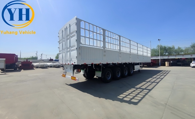 Tri Axle Fence Truck Trailer will be sent to Tanzania-YUHANG VEHICLE Tri Axle Fence Truck Trailer will be sent to Tanzania-YUHANG VEHICLE