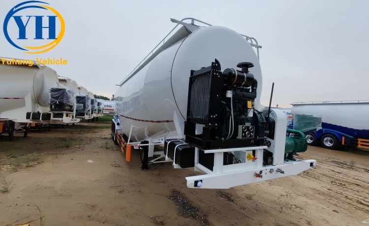 3 Axle Bulk Cement Tanker Trailer will be sent to Kenya-YUHANG VEHICLE 3 Axle Bulk Cement Tanker Trailer will be sent to Kenya-YUHANG VEHICLE