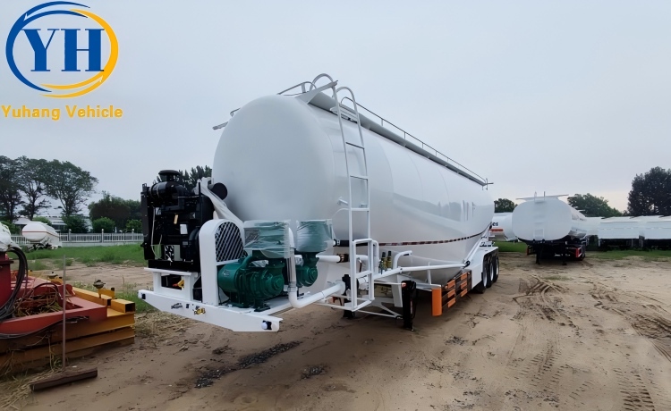 3 Axle Bulk Cement Tanker Trailer will be sent to Kenya-YUHANG VEHICLE 3 Axle Bulk Cement Tanker Trailer will be sent to Kenya-YUHANG VEHICLE