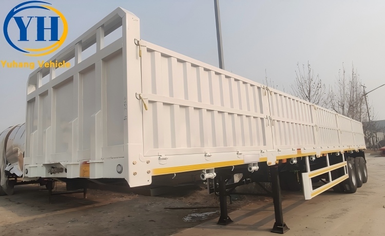 Triaxle Side Boards Trailer will be sent to Uganda-YUHANG VEHICLE Triaxle Side Boards Trailer will be sent to Uganda-YUHANG VEHICLE
