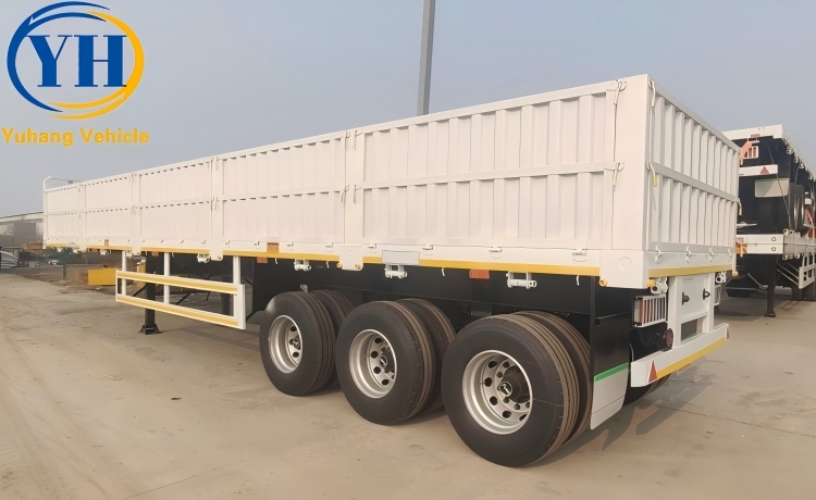 Triaxle Side Boards Trailer will be sent to Uganda-YUHANG VEHICLE Triaxle Side Boards Trailer will be sent to Uganda-YUHANG VEHICLE
